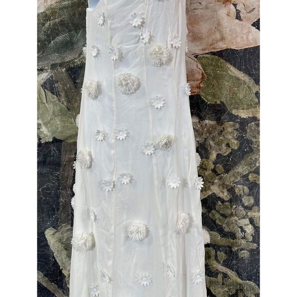 New Free People Blossom Bliss Maxi Dress white floral Size 2 - Picture 5 of 8